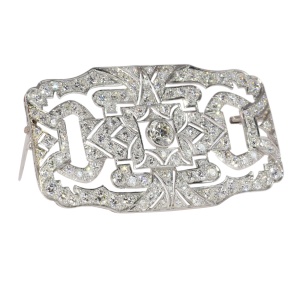 Glamour Revisited: The 1950s Art Deco Diamond Brooch